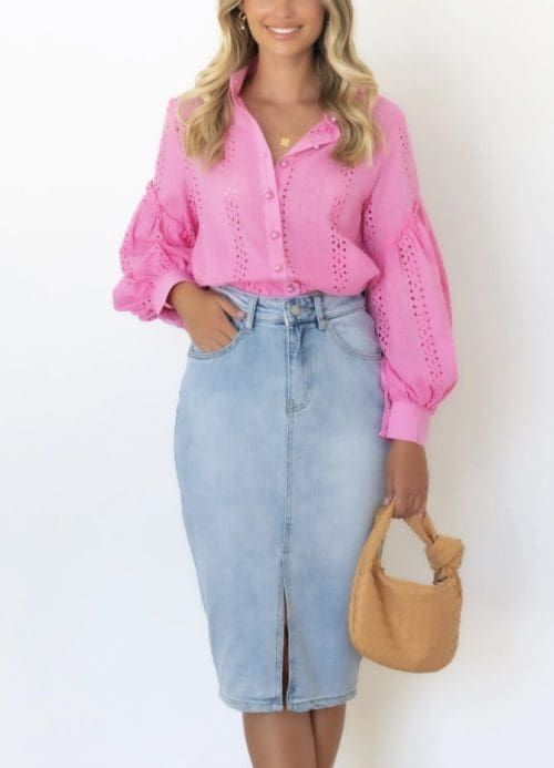 Latoya Shirt - Hot Pink