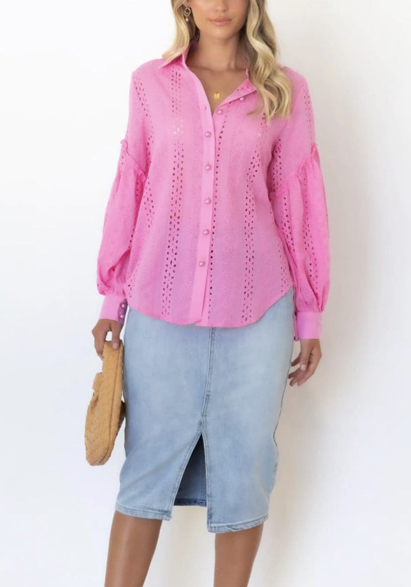 Latoya Shirt - Hot Pink - Image 4