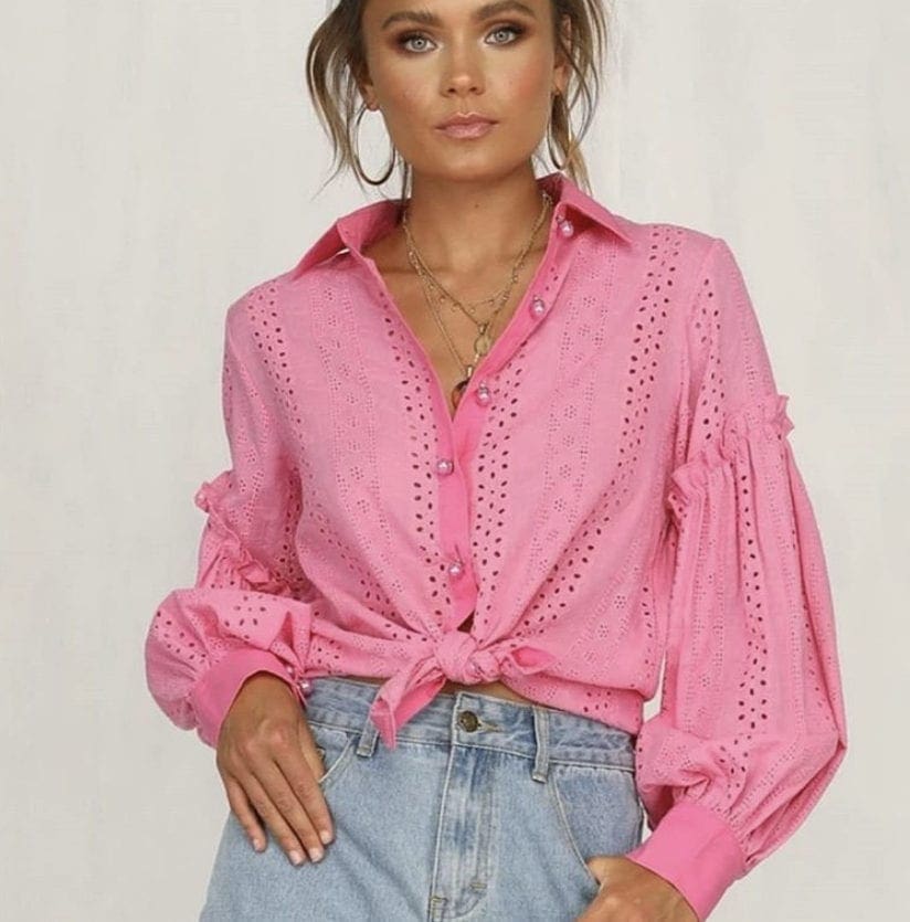 Latoya Shirt - Hot Pink - Image 5
