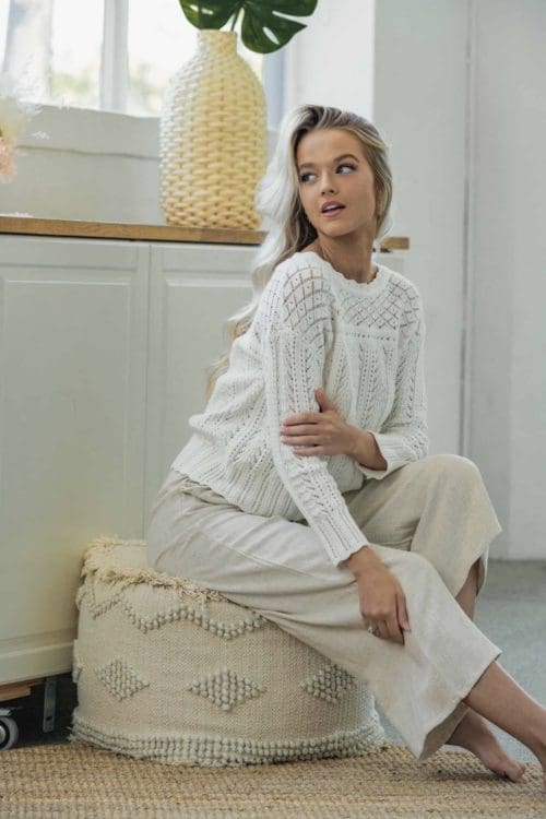 Amelia Knit - White