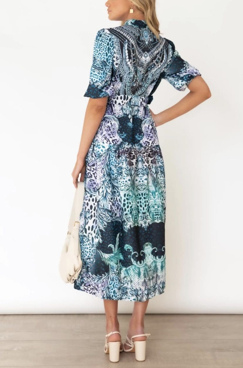 Embellished Teal Maxi - Image 3