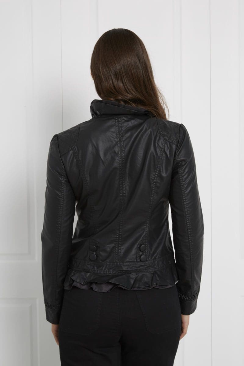 Ella Frill Jacket - Black - Image 6
