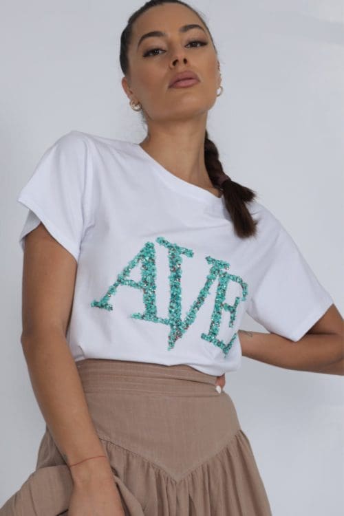 Heritage Ave Tee - Emerald