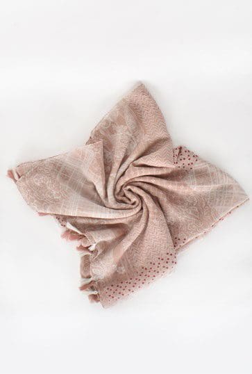Tassel Pink Scarf