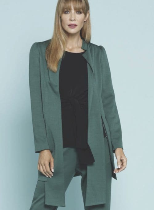 Sunshine Melody Tie Jacket – Emerald