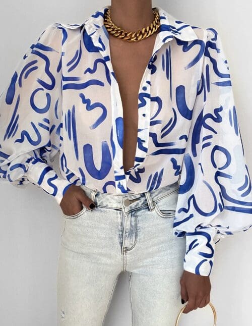 Fleetwood Blouse - York Blue