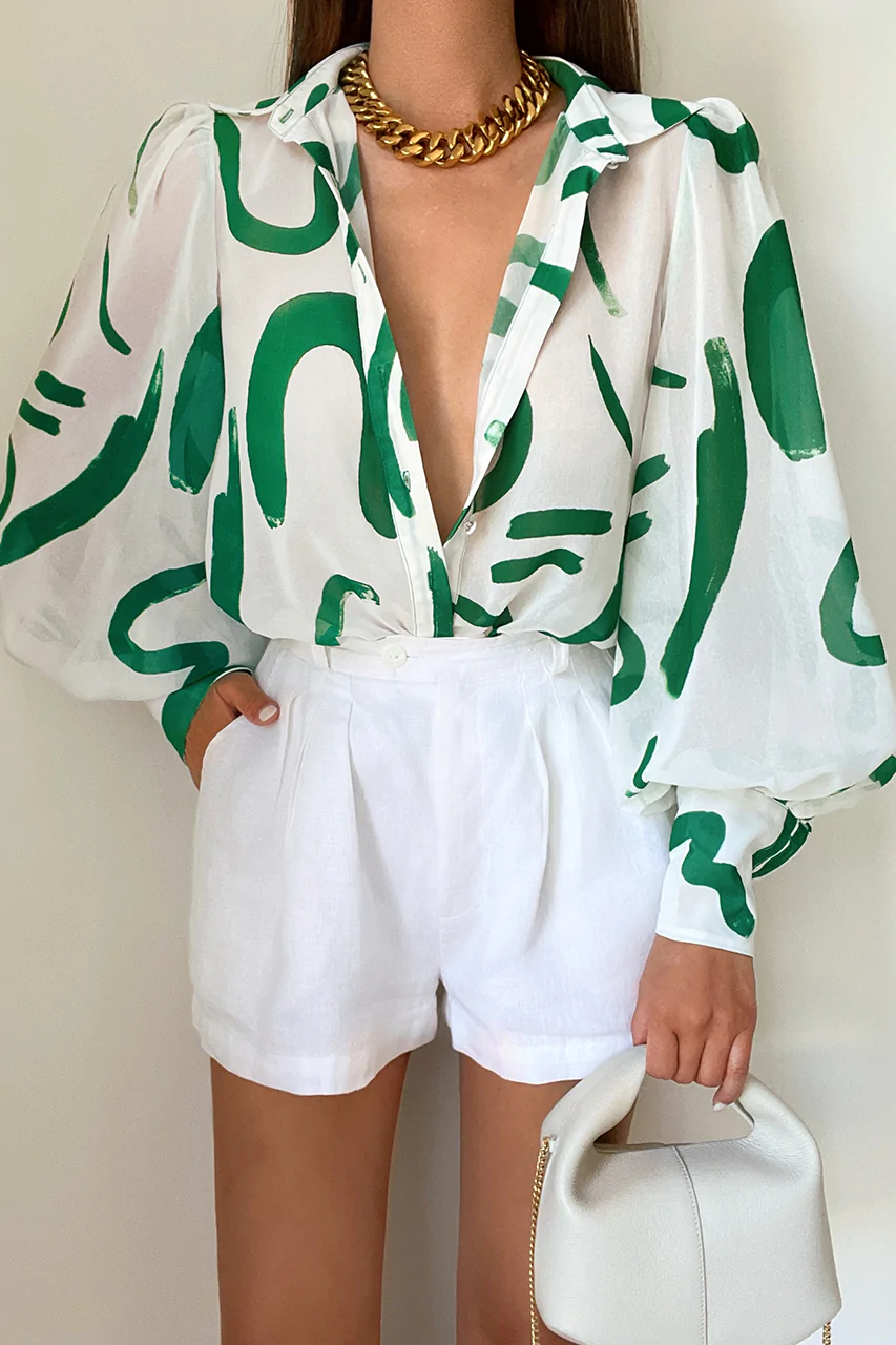 Fleetwood Blouse - York Emerald
