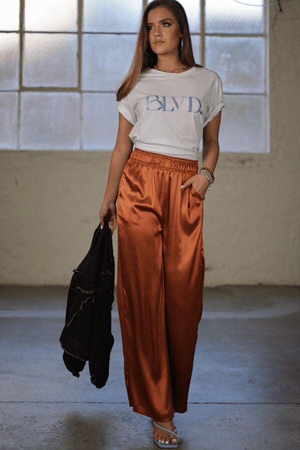 BLVD Beaded Tee - Blue - Image 2