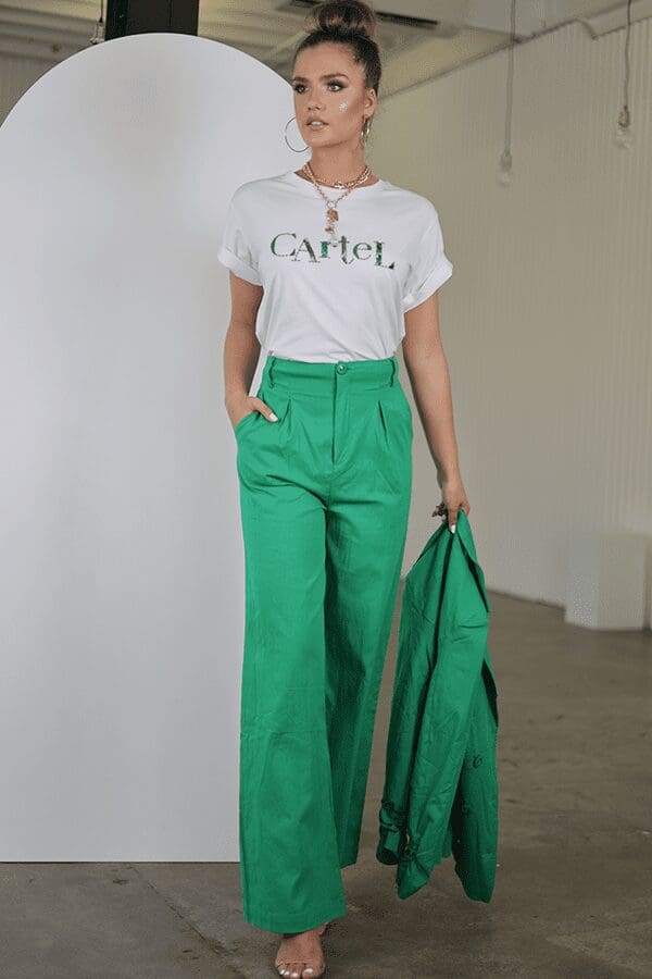 Cartel Luxe Tee - Green - Image 3