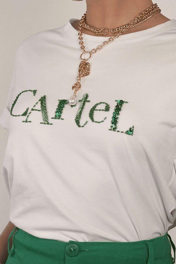 Cartel Luxe Tee - Green - Image 2