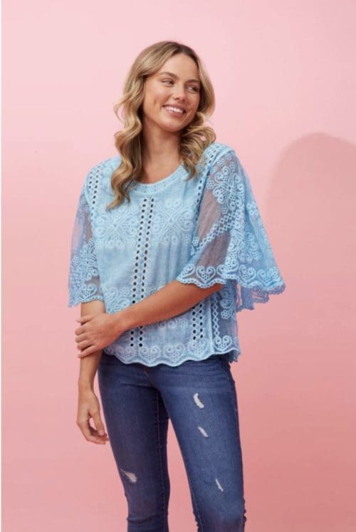 Astrid Blouse – Blue