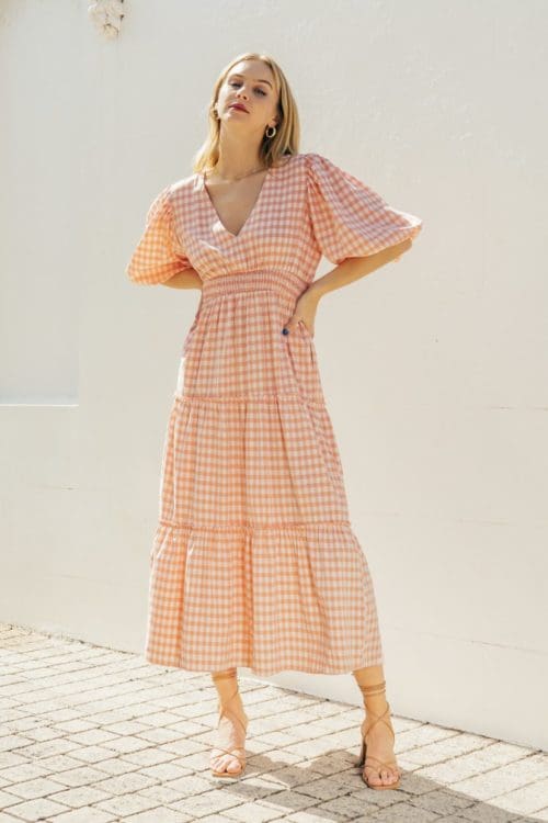 Ashleigh Dress - Peach