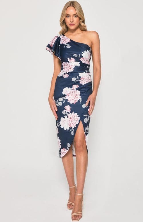 Eliza One-Shoulder - Navy