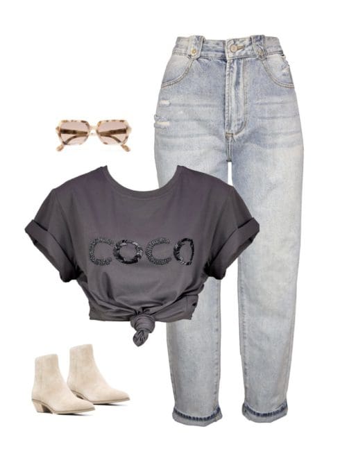 Coco Charcoal Tee