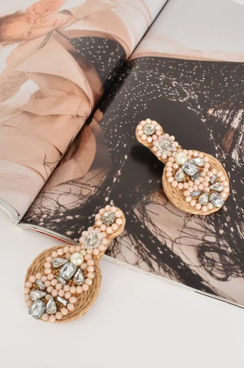 Bordeaux Earrings – Nude