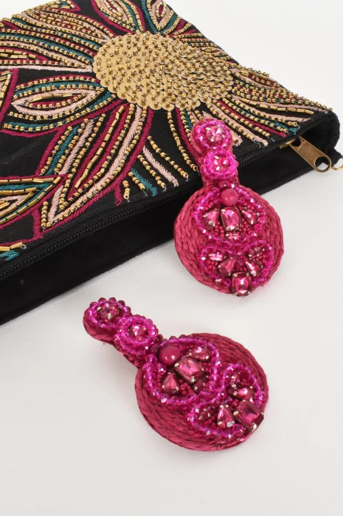 Bordeaux Earrings - Pink