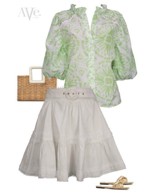 Lime Moroccan Doll Blouse