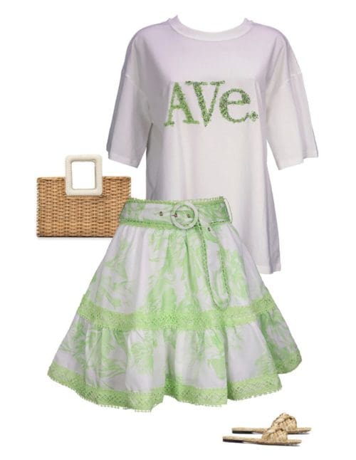 Ave Rock Tee - Lime
