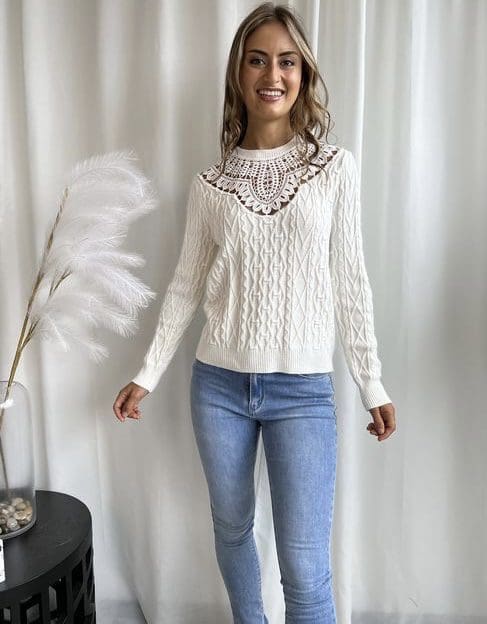 Candace Knit - White