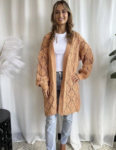 Laisey Cardigan - Tan