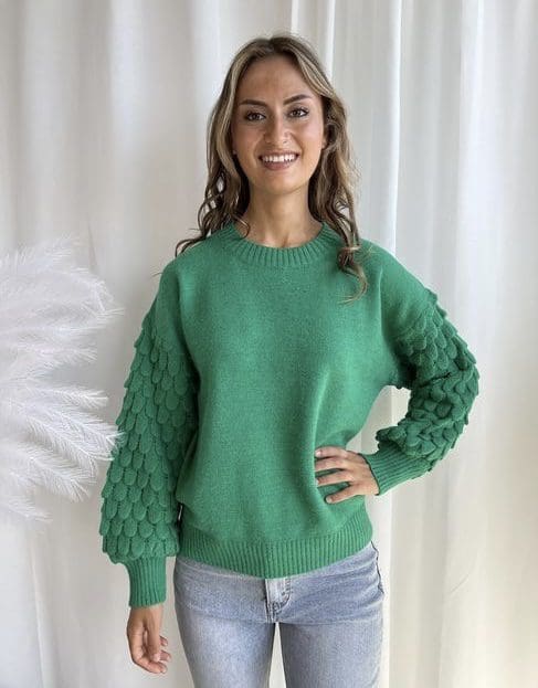 Leaf Knit - Green
