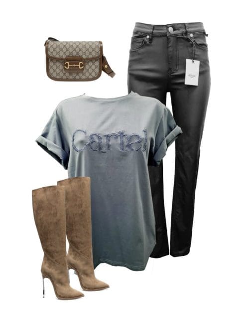 Cartel Beaded Tee - Blue