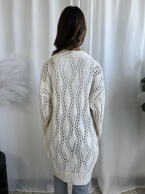 Georgia Cardigan - White - Image 2