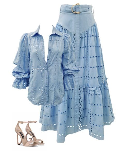 Indi Maxi Skirt - Blue