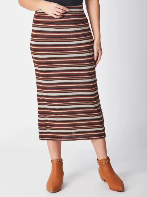Hollywood Skirt - Rust Stripe
