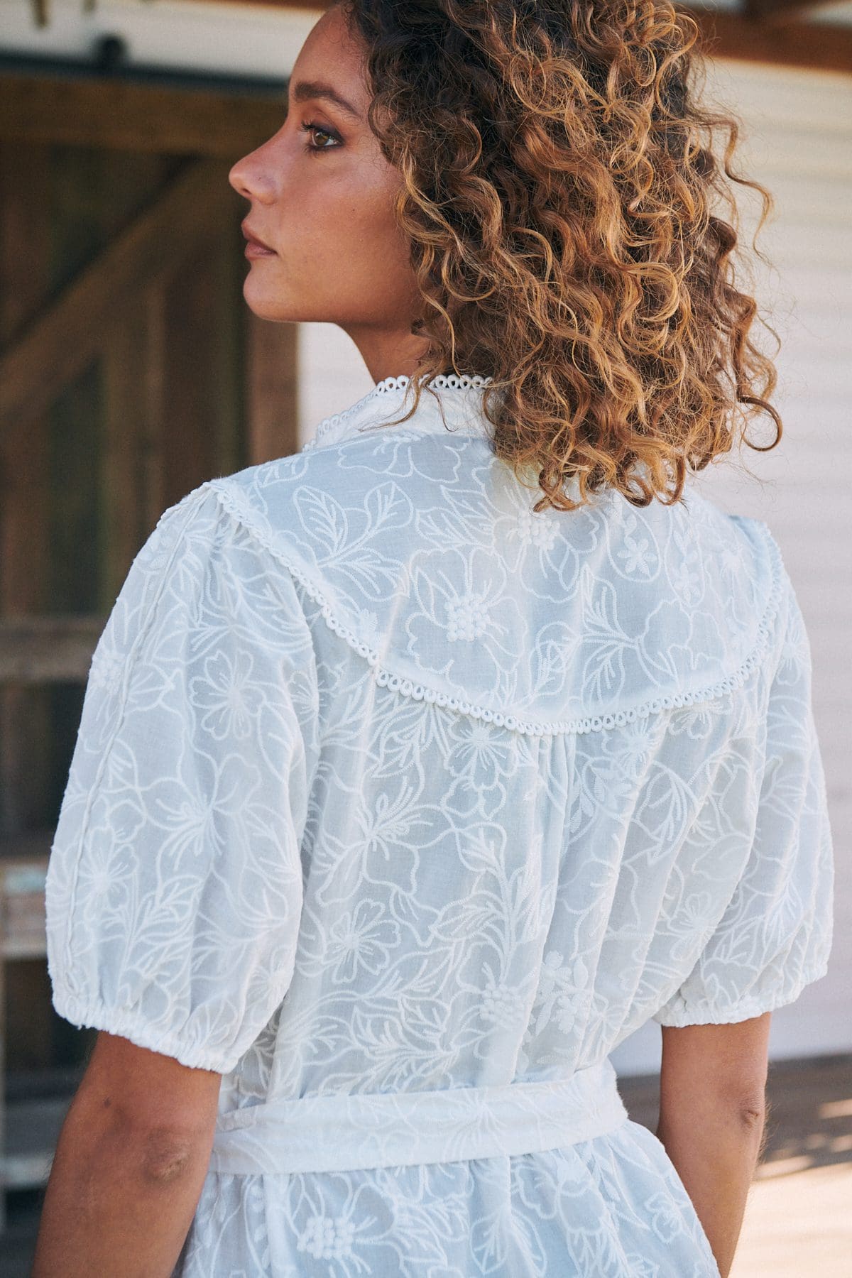 Lilah Mini Dress - White - Image 14