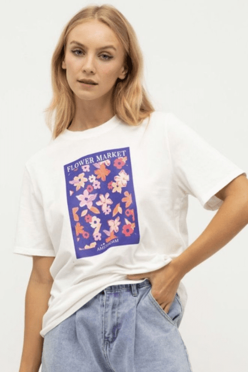 Flower Market Tee