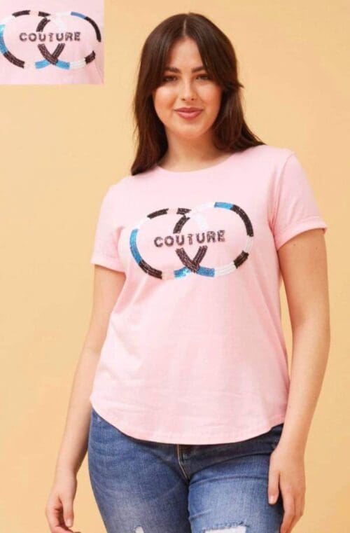 Couture Tee - Light Pink