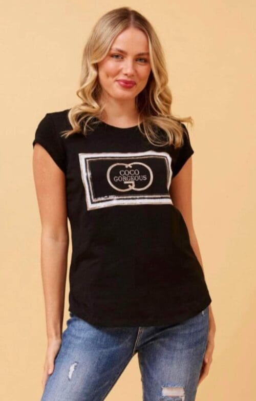 Coco Gorgeous Tee - Black
