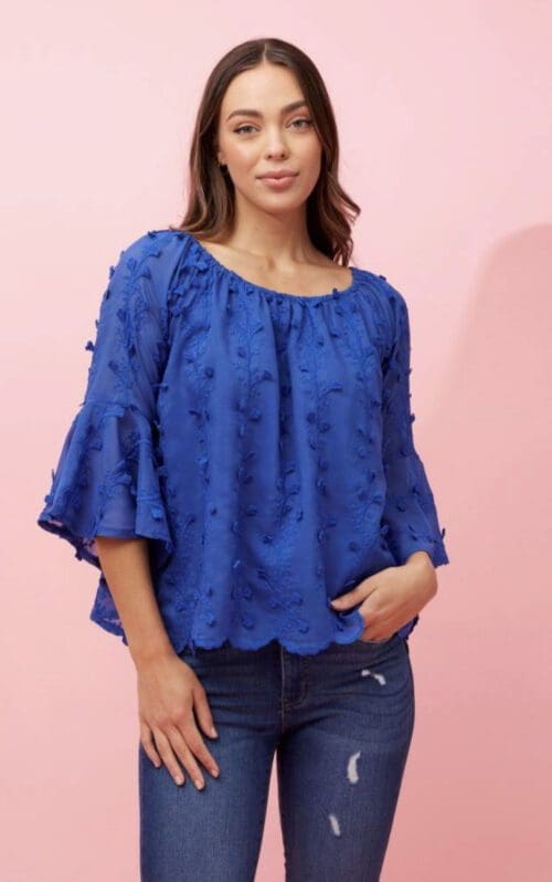 Maddie Blouse - Blue