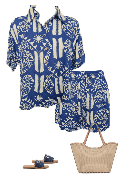 Aztec Sun Set - Blue