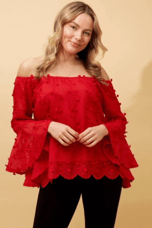 Maddie Blouse - Red