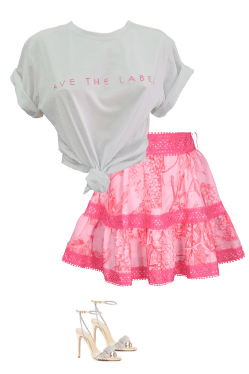 Ave The Label Tee - Pink