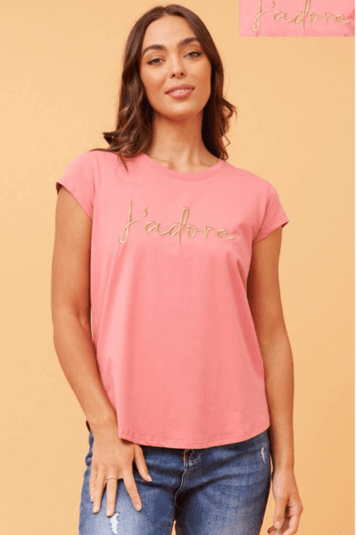 Jadore Tee - Salmon