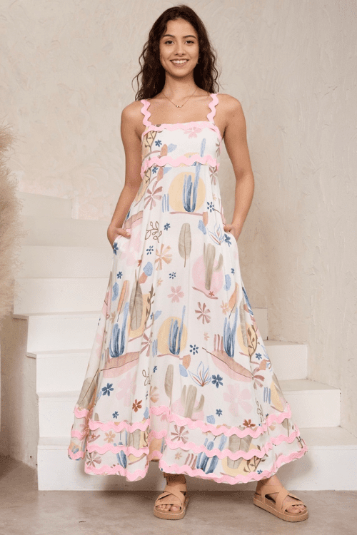 White Cactus - Scallop Maxi