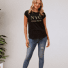 NYC Coco BLVD Tee - Navy - Image 3