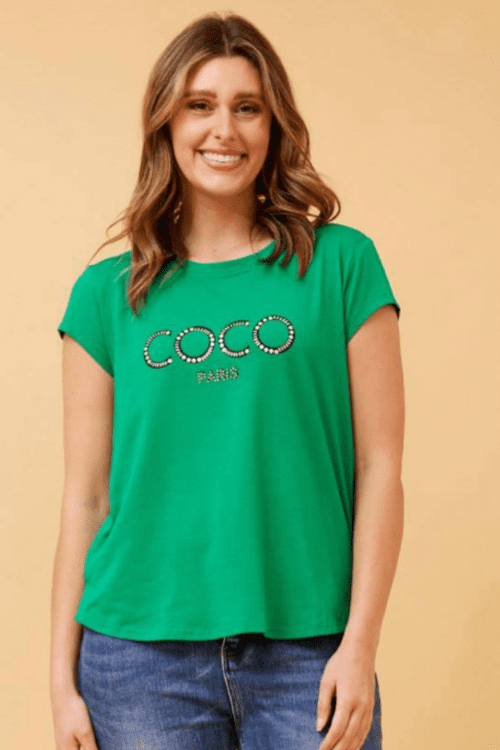 Coco Paris Tee - Green