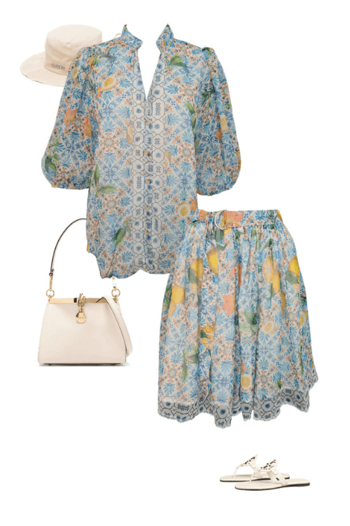 Mediterranean Citrus Blouse