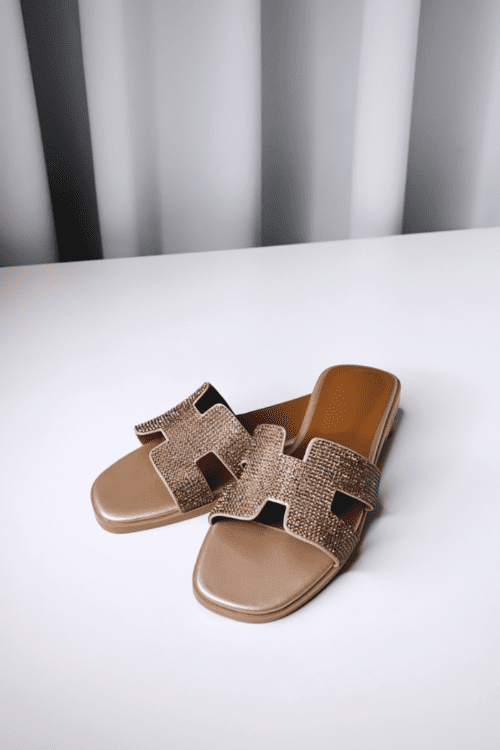 Her Slides - Bling Rose Gold