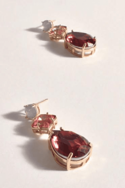 Trinny Trio Earrings - Pink