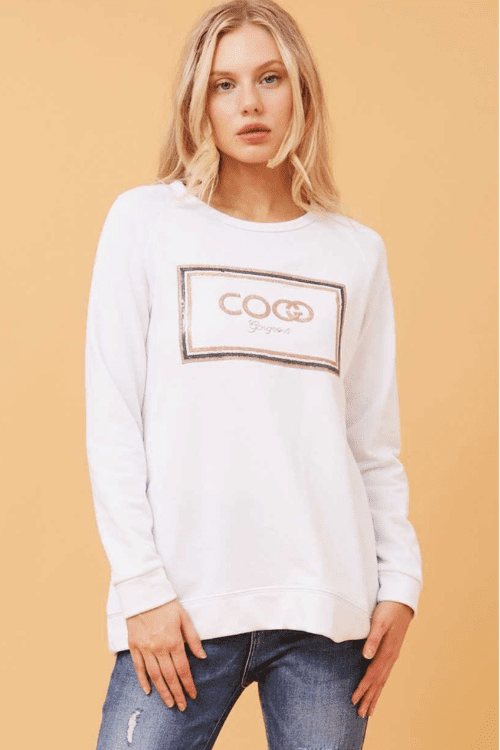 Coco Gorgeous Sweatshirt - White