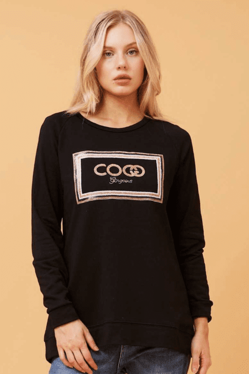 Coco Gorgeous Sweatshirt - Black