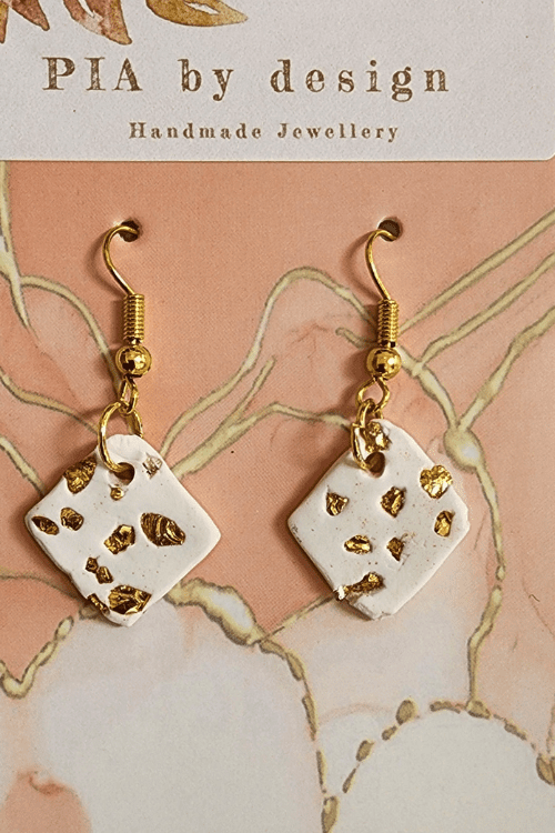Pia Earrings - Gold Flick