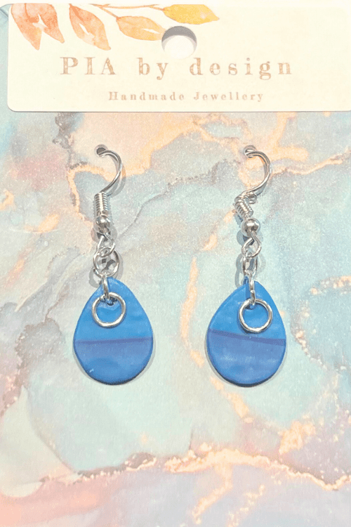 Pia Earrings - Ocean Blue - Image 2