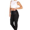 Cassie Chinos - Wet Look Black - Image 2