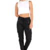Cassie Chinos - Wet Look Black - Image 3